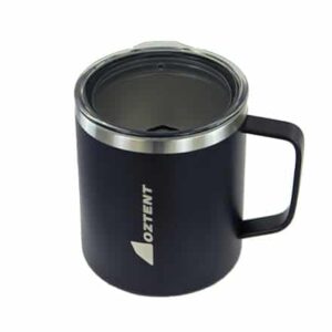 Oztent Alpine Double-Walled Insulated Coffee Cup - Black