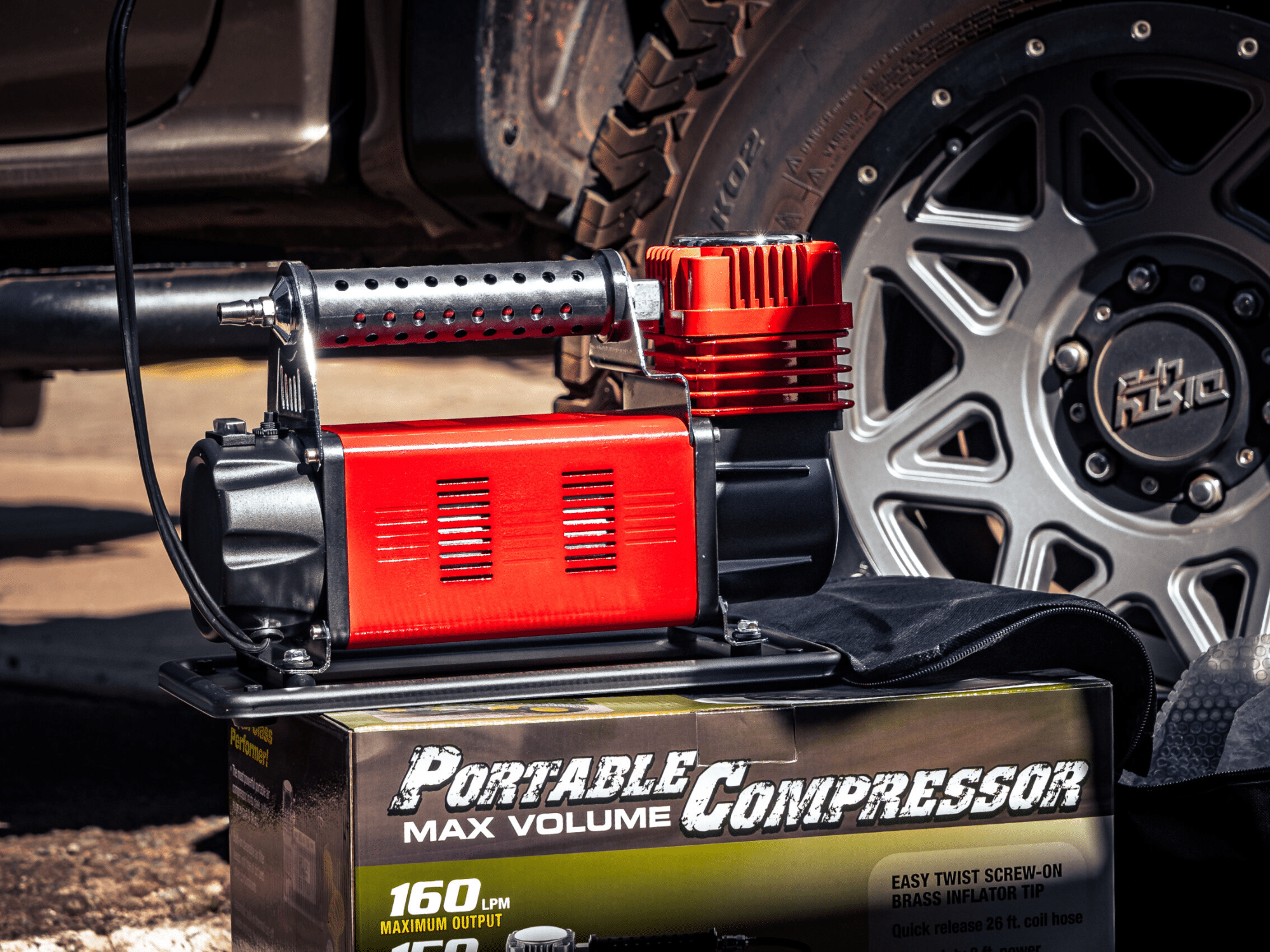 Opposite Lock Portable Compressor