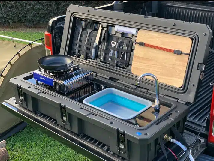 OzTerrain Portable Kitchen- 12V with Pump – Wolf Customs | 4x4 Accessories and Fitment OzTerrain Portable Kitchen- 12V with Pump