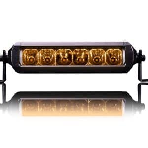 6″ Single Row Viper Amber LED Light Bar